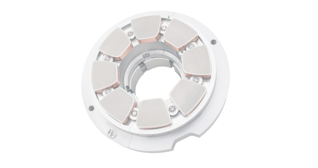 Combination tilt pad bearing with copper chrome (CuCr) backed thrust pads (MS range)