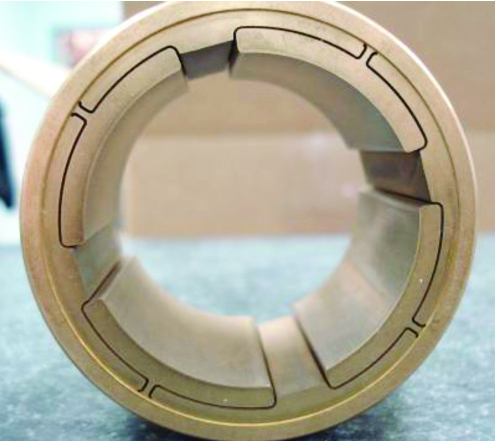 Flexure Pivot journal bearing manufactured in bronze