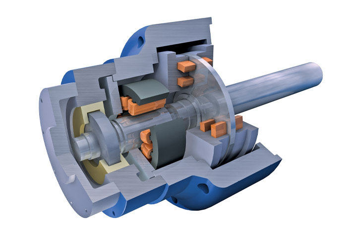 Model of active magnetic bearing (AMB) hardware