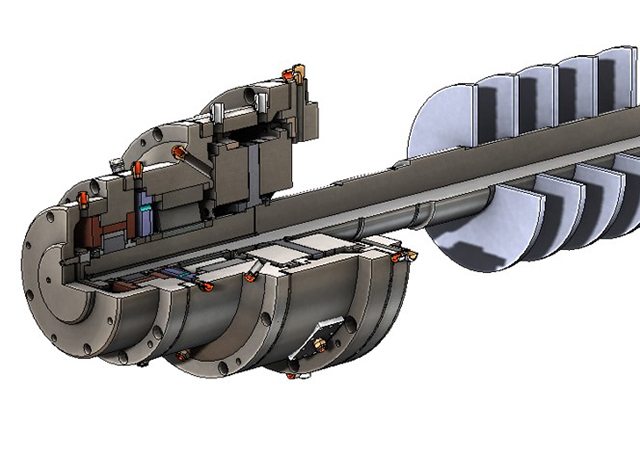 Model of active magnetic bearing configuration for centrifugal compressor