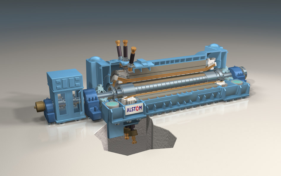 Alstom Power turbogenerator equipped with Maxalign bearings